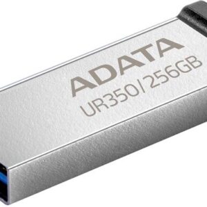 adata ur350 usb3.2 256gb flash drive nickel/black
