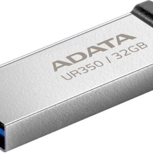 adata ur350 usb3.2 32gb flash drive nickel/black