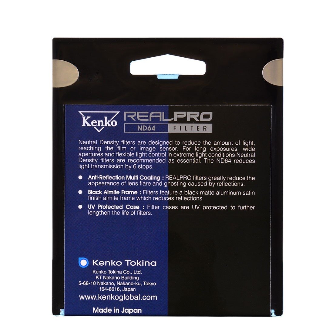 kenko real pro 62mm nd8 filter*
