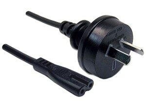 3 pin power lead (m) to figure 8 (m) 2m power cable bulk