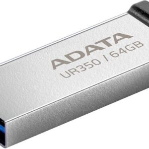 adata ur350 usb3.2 64gb flash drive nickel/black