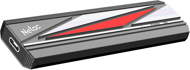 netac zx20l usb3.2 gen 2 512gb external ssd type c/a high speed