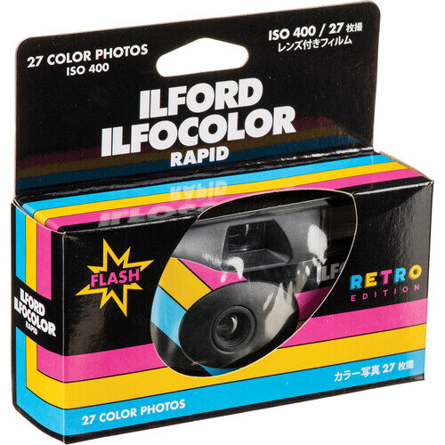 ilford ilfocolor retro single use camera 27exp