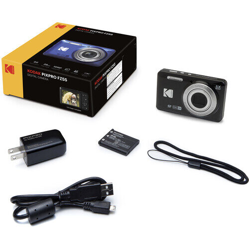 kodak pixpro fz55 digital zoom camera black