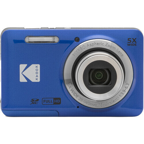 kodak pixpro fz55 digital zoom camera blue