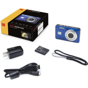 kodak pixpro fz55 digital zoom camera blue