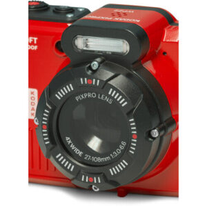 kodak pixpro wpz2 waterproof digital camera red