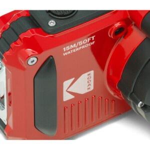 kodak pixpro wpz2 waterproof digital camera red