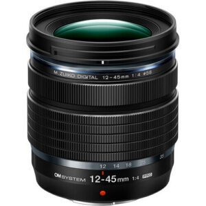 om system 12 45mm f4 ez m1245 pro lens black