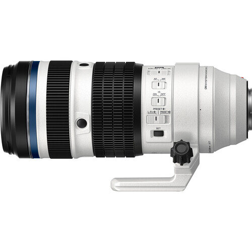 om system m. zuiko digital ed 50 200mm f2.8 is pro lens white