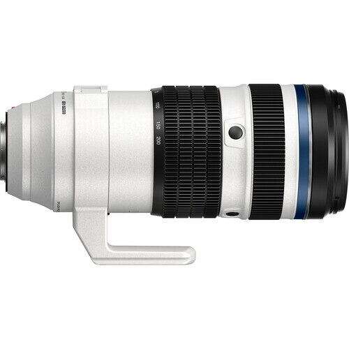 om system m. zuiko digital ed 50 200mm f2.8 is pro lens white
