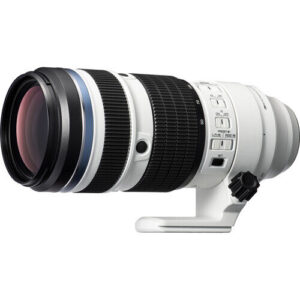 om system m. zuiko digital ed 50 200mm f2.8 is pro lens white