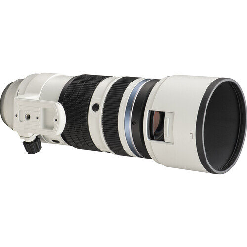 om system m. zuiko digital ed 50 200mm f2.8 is pro lens white
