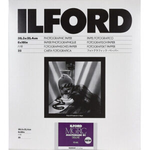 ilford multigrade rc deluxe pearl paper darkroom paper 8x10 25 sheets
