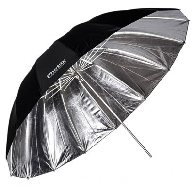 phottix 101cm para pro umbrella (black/silver)