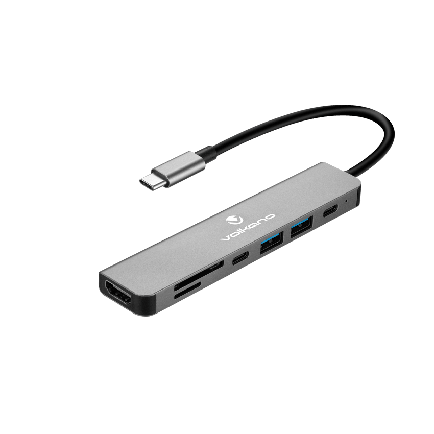 volkano expand 7 in 1 type c multi port hub