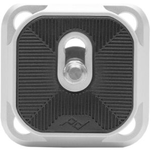 peak design capture camera clip (v3) silver with plate