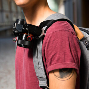 peak design capture camera clip (v3) silver with plate