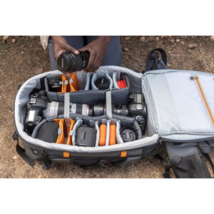 lowepro pro trekker backpack 650 aw ii grey green line