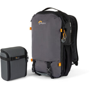 lowepro trekker lt backpack 150 grey green line