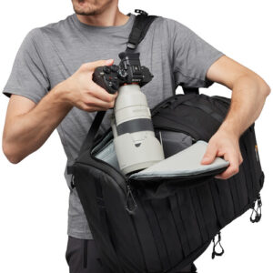 lowepro protactic bp 450 aw iii black backpack green line
