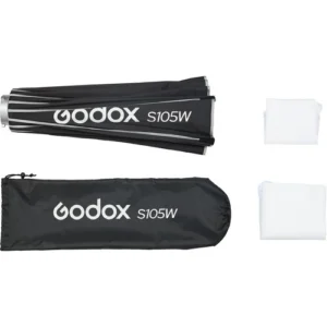 godox bowens mount umbrella style easy lock softbox (black/white, 105cm)