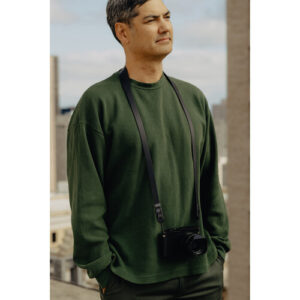 peak design form leather camera strap long black