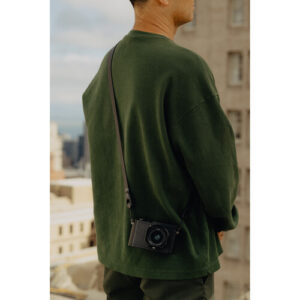 peak design form leather camera strap long black