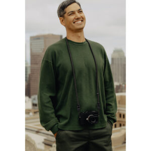 peak design form rope camera strap long black