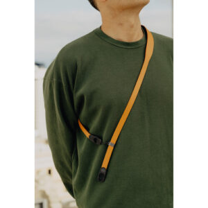 peak design form leather camera strap long amber