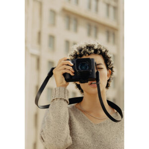 peak design form leather camera strap standard black