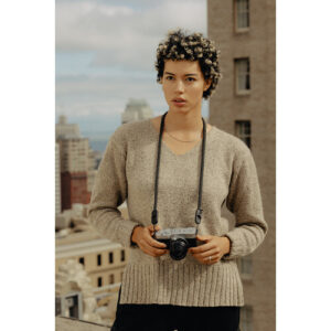 peak design form rope camera strap short black