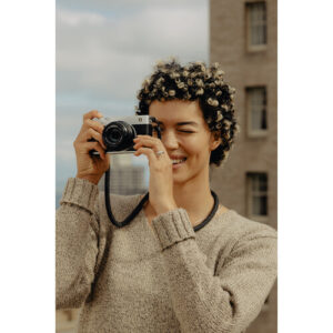 peak design form rope camera strap short black