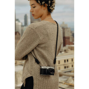 peak design form rope camera strap short black