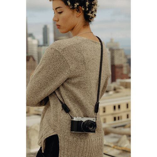 peak design form rope camera strap short black