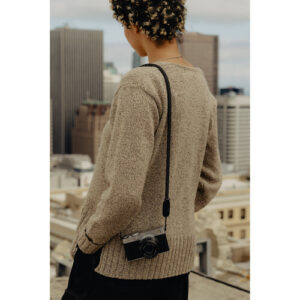 peak design form rope camera strap short black