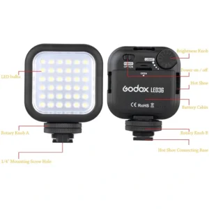 godox led36 on camera led light*