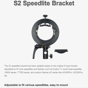 godox s2 type speedlite bracket (bowens mount)