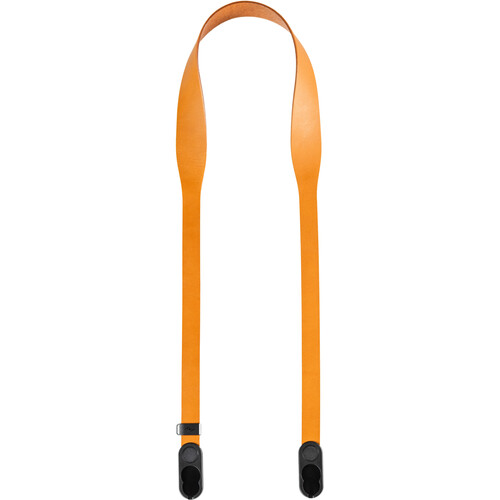 peak design form leather camera strap short amber