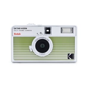 kodak ektar h35n reusable half frame film camera striped green