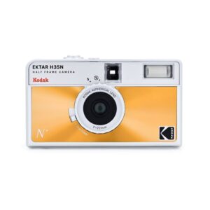 kodak ektar h35n reusable half frame film camera glazed orange