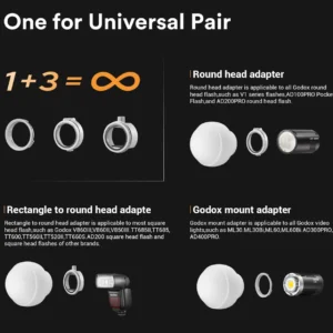 godox diffusion dome for dainty ml30 and ml30bi led lights