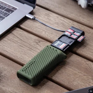pgytech createmate high speed card reader case (moss green)