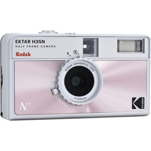 kodak ektar h35n reusable half frame film camera glazed pink